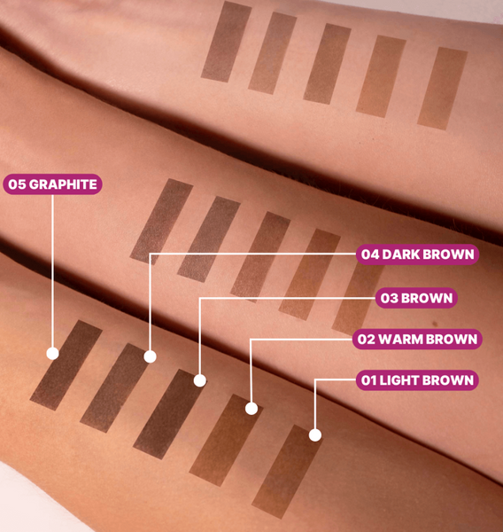 ZOLA Набір фарб для бровей з коллагеном у саше Eyebrow Tint With Collagen 5x5 мл. (5 кольорів) 20668 фото
